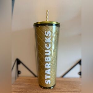 Gold Starbucks Tumbler